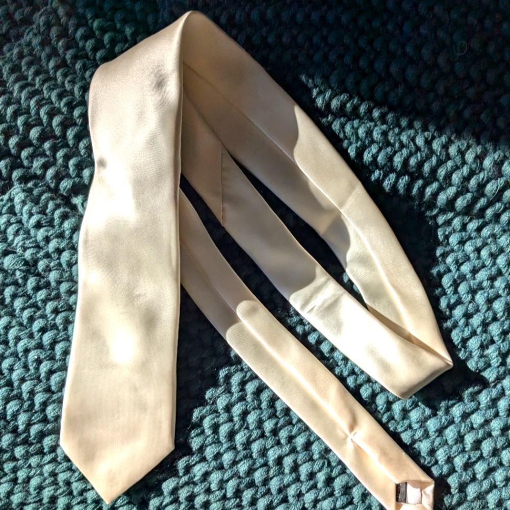 Cream Wedding Tie